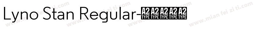 Lyno Stan Regular字体转换